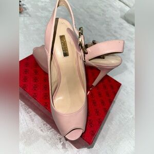 Guess Blush Peep-Toe Heels